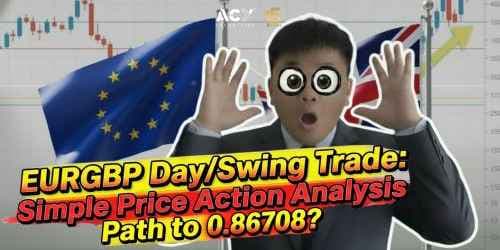 EUR/GBP Day/ Swing Trade: Simple Price Action Path to 0.86708?