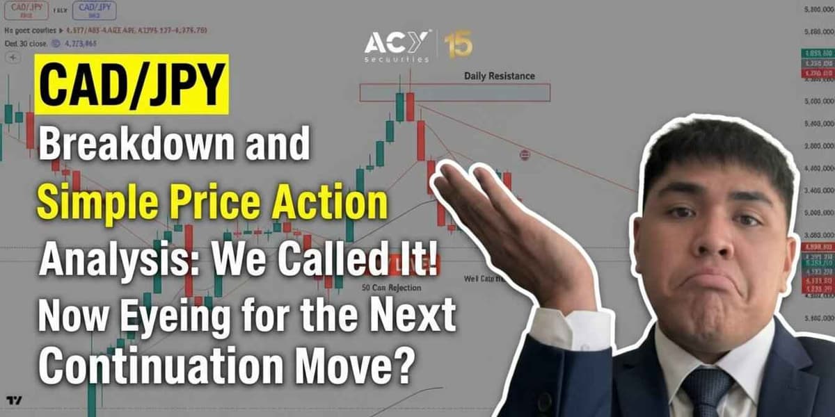 CAD/JPY Breakdown and Simple Price Action Analysis: We Called It! Now Eyeing for the Next Continuation Move?