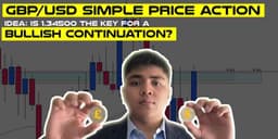 Thumbnail for GBP/USD Simple Price Action Idea: Is 1.34500 the Key for a Bullish Continuation