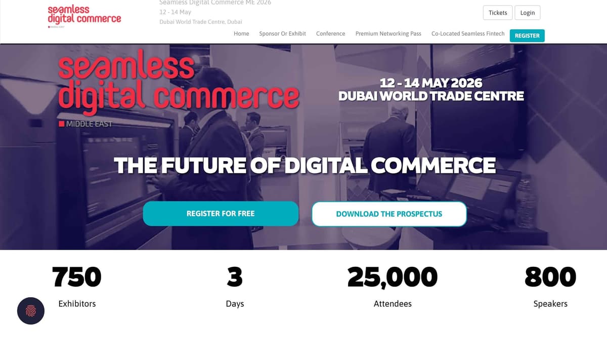 Seamless Digital Commerce ME 2026 event banner