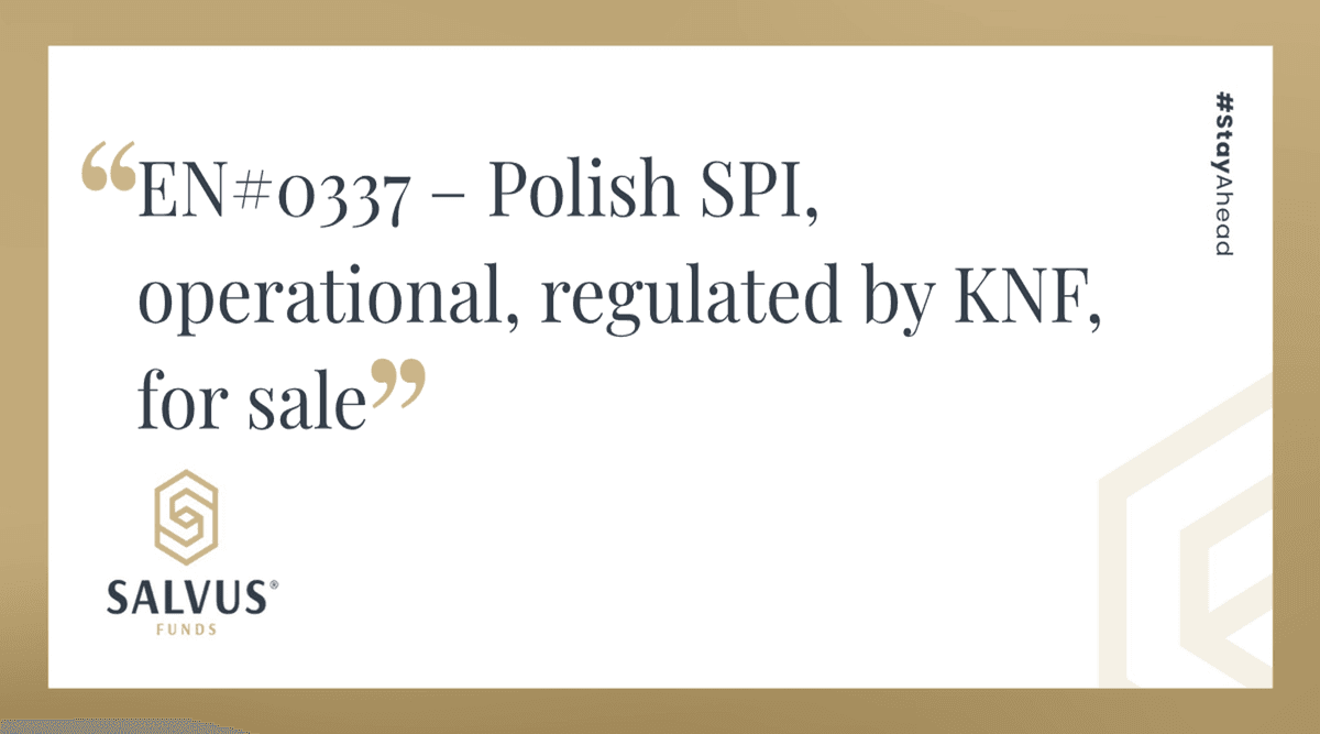 Image for EN#0337 – Polish SPI, operational, regulated by KNF, for sale