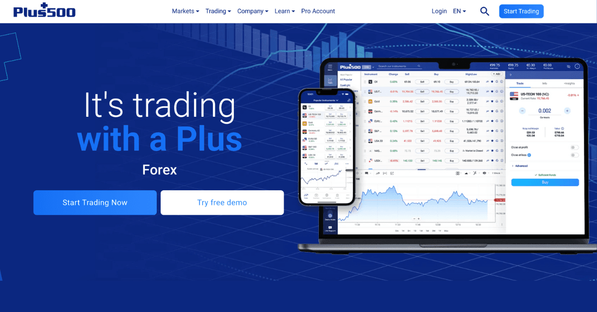 Image for Plus500 Review 2026: Honest Broker Analysis, Spreads, Regulation & Platform