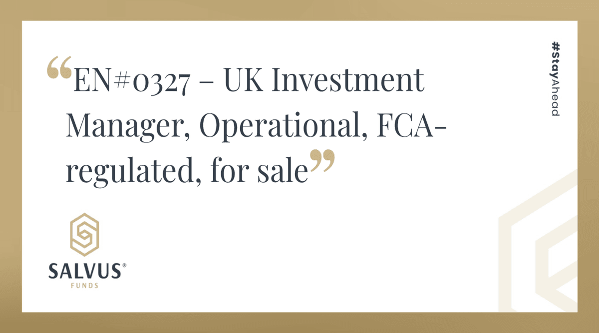 Image for EN#0327 – UK Investment Manager, Operational, FCA-regulated, for sale