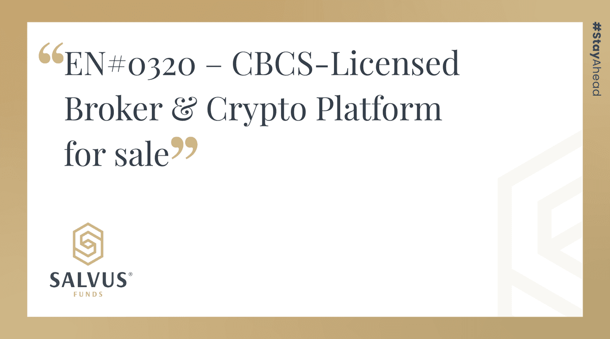 Image for EN#0320 – CBCS-Licensed Broker & Crypto Platform for Sale