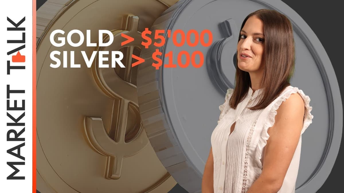 Image for Gold spikes past $5’000, silver past $100! | MarketTalk: What’s up today?
