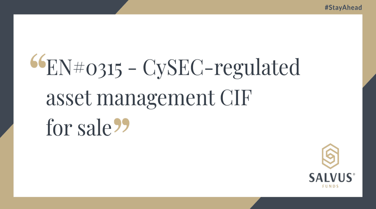 Image for EN#0315 – CySEC-Regulated Asset Management CIF for Sale