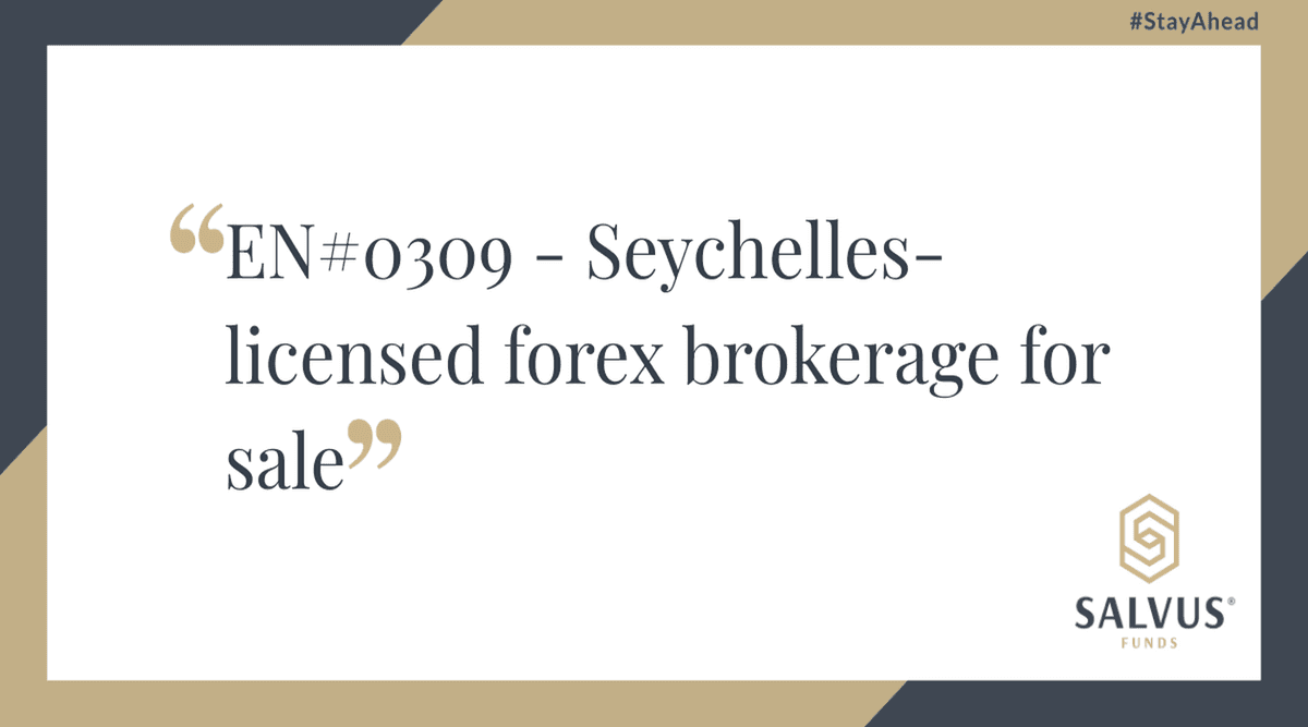 Image for EN#0309 – Seychelles-licensed forex brokerage for sale