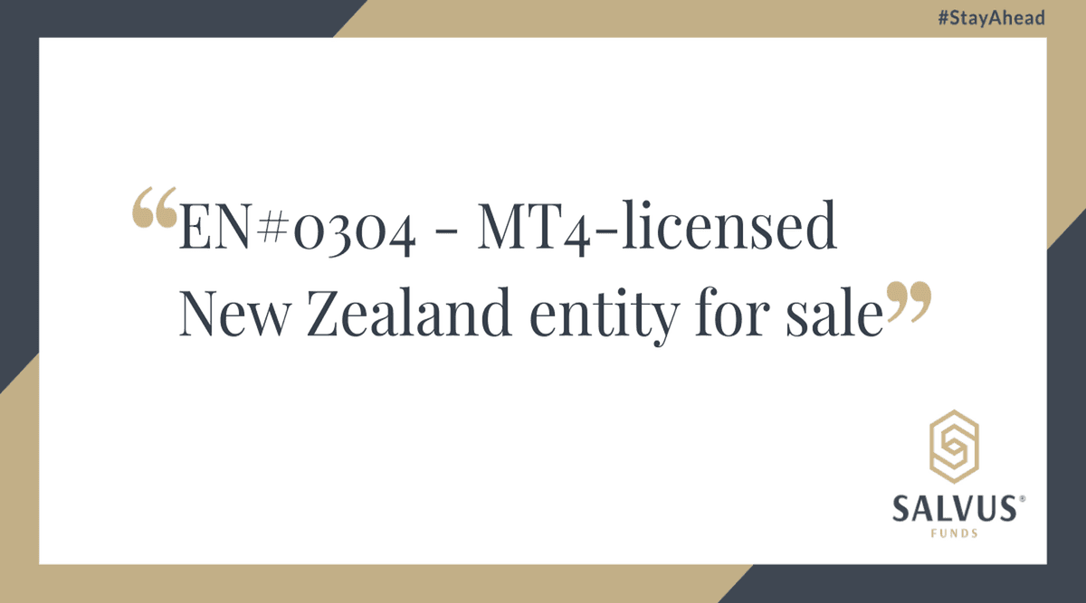 Image for EN#0304 – MT4-licensed New Zealand entity for sale