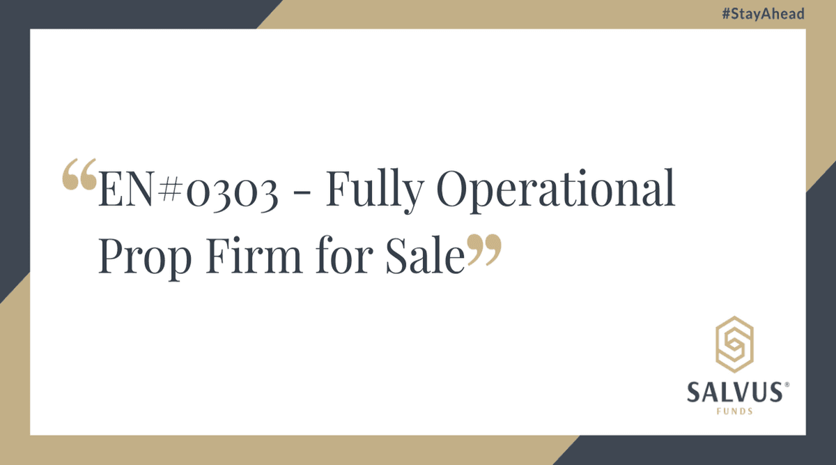 Image for EN#0303 – Fully Operational Prop Firm for Sale