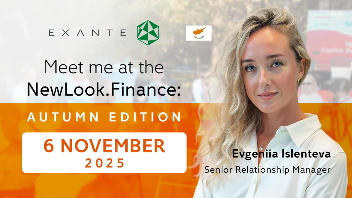 Image for Meet EXANTE at NewLook.Finance: Autumn Edition — Limassol, Cyprus | EXANTE