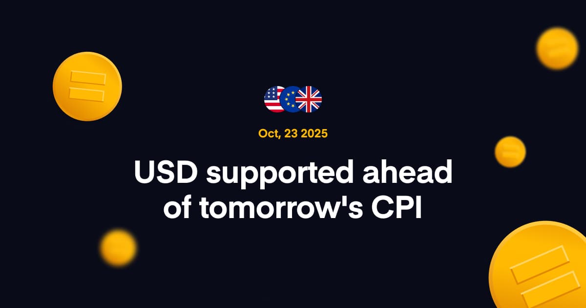 Image for Currency News: USD supported ahead of tomorrow's CPI