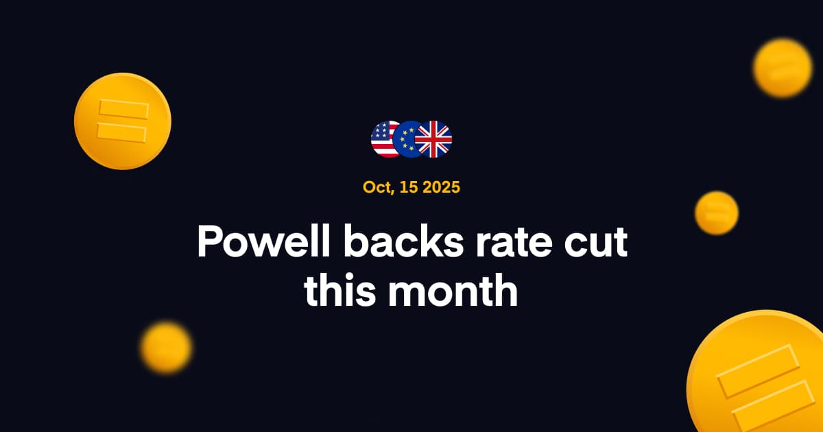 Image for Currency News: Powell backs rate cut this month