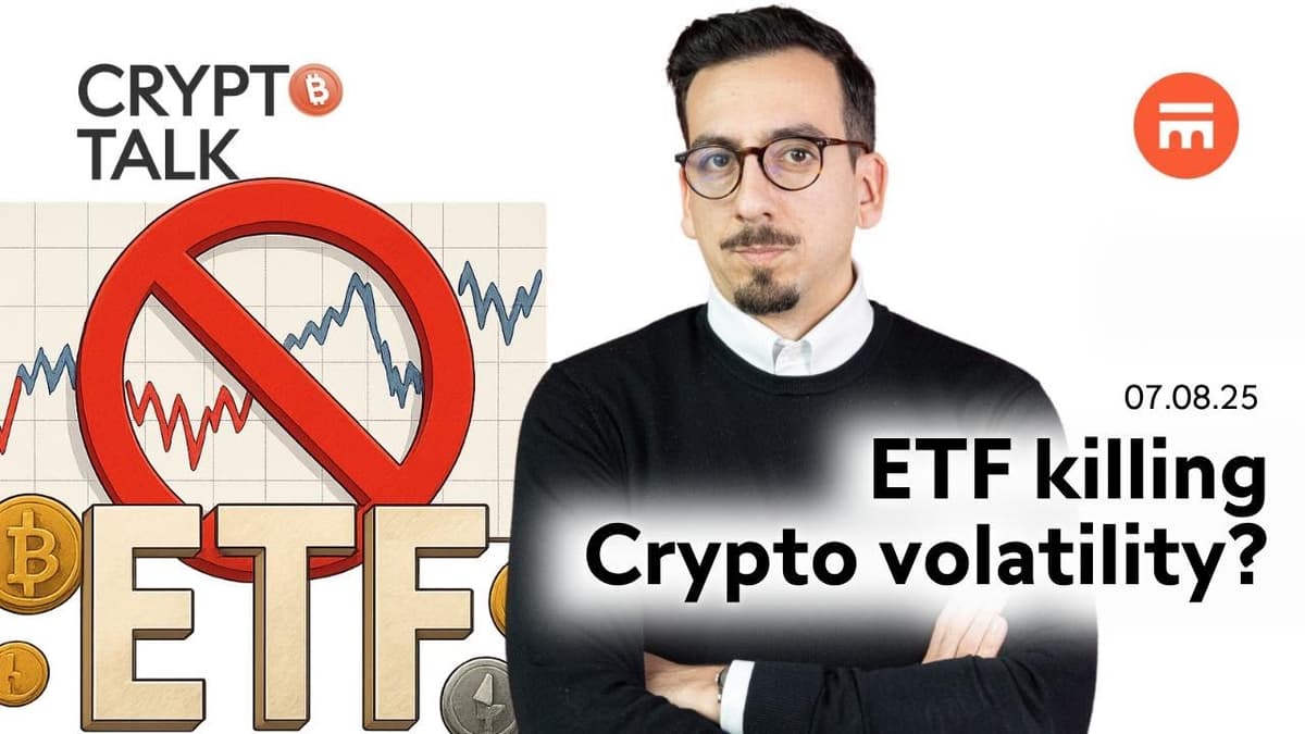 Image for ETFs destroying volatility? | Crypto Talk | Swissquote