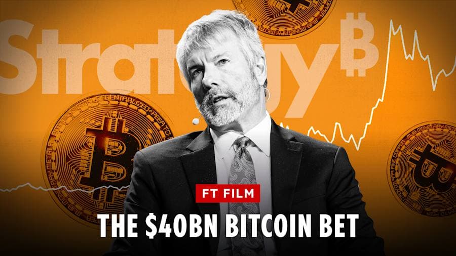 Image for Michael Saylor's $40bn bitcoin bet | FT Film