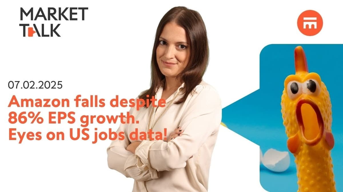 Image for Amazon falls post-earnings, all eyes on US jobs! | MarketTalk: What’s up today? | Swissquote