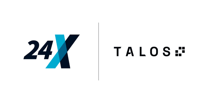 24 Exchange Joins the Talos Partner Network as New Liquidity Venue for Cryptocurrency Spot Trading
