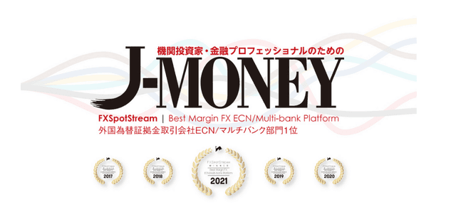 J-Money Announce FXSpotStream as Best Margin FX ECN - Multibank Platform For Fifth Consecutive Year