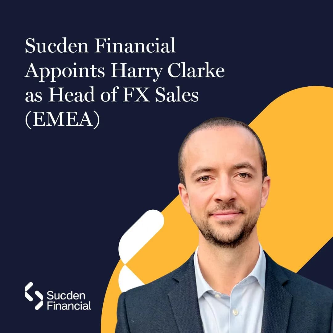 Image for Harry Clarke joins Sucden Financial as Head of FX Sales (EMEA)