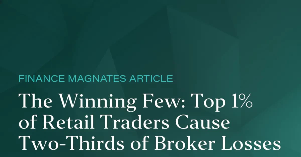 Image for The Winning Few: Top 1% of Retail Traders Cause Two-Thirds of Broker Losses