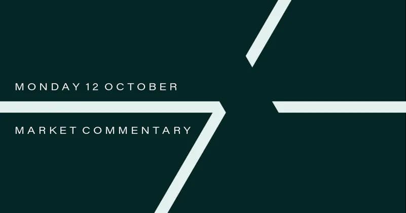 Image for Market Commentary: Monday 12th October