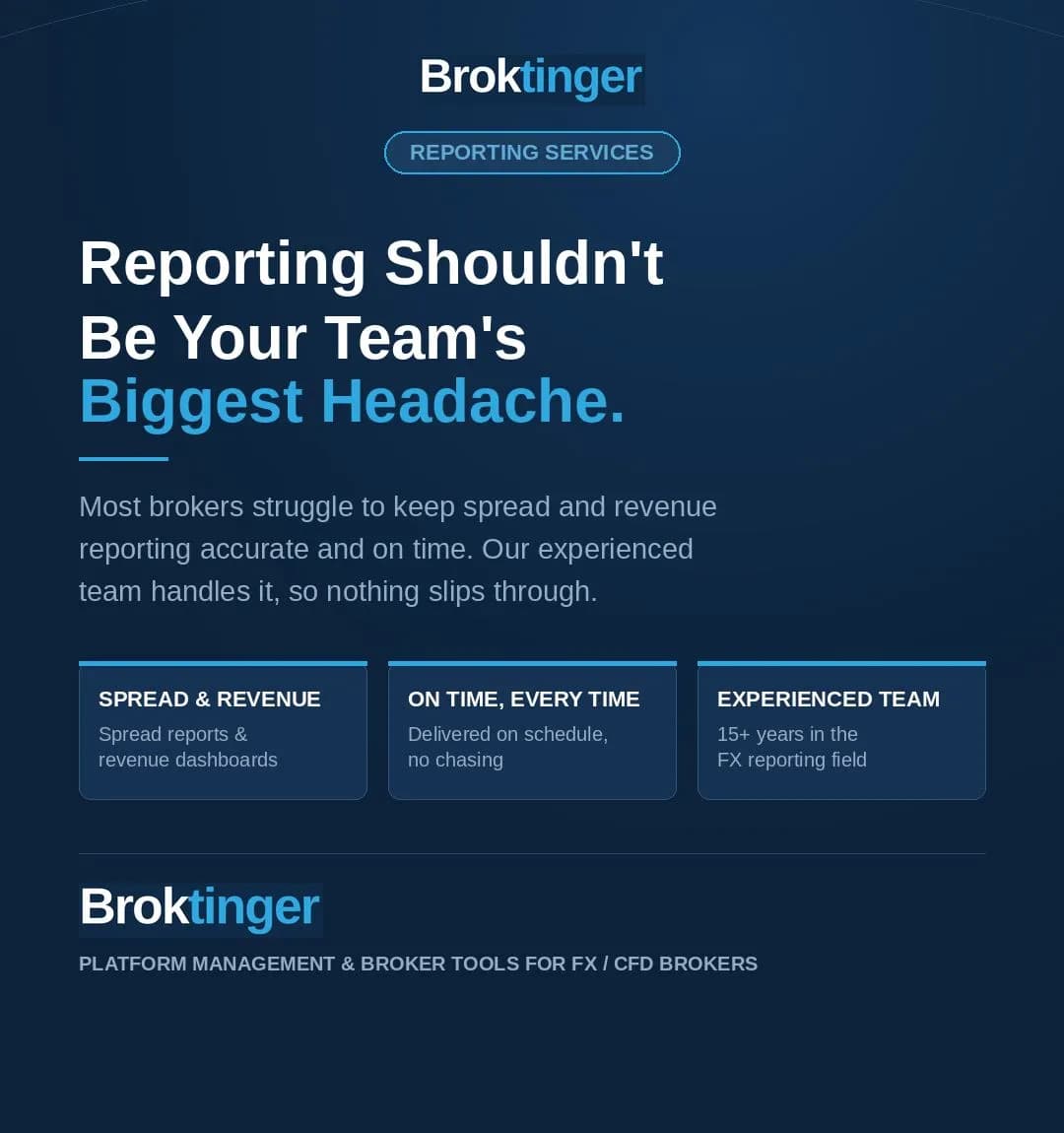 Image for Proper Reporting- Smooth Brokerage | Broktinger