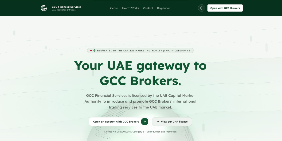 GCC Brokers Adds Dubai Regulatory Layer with CMA Category 5 Licence GCC Brokers Adds Dubai Regulatory Layer with CMA Category 5 Licence