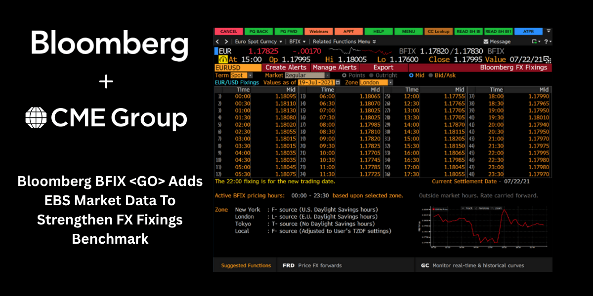 Bloomberg BFIX Adds EBS Market Data To Strengthen FX Fixings Benchmark Bloomberg BFIX Adds EBS Market Data To Strengthen FX Fixings Benchmark