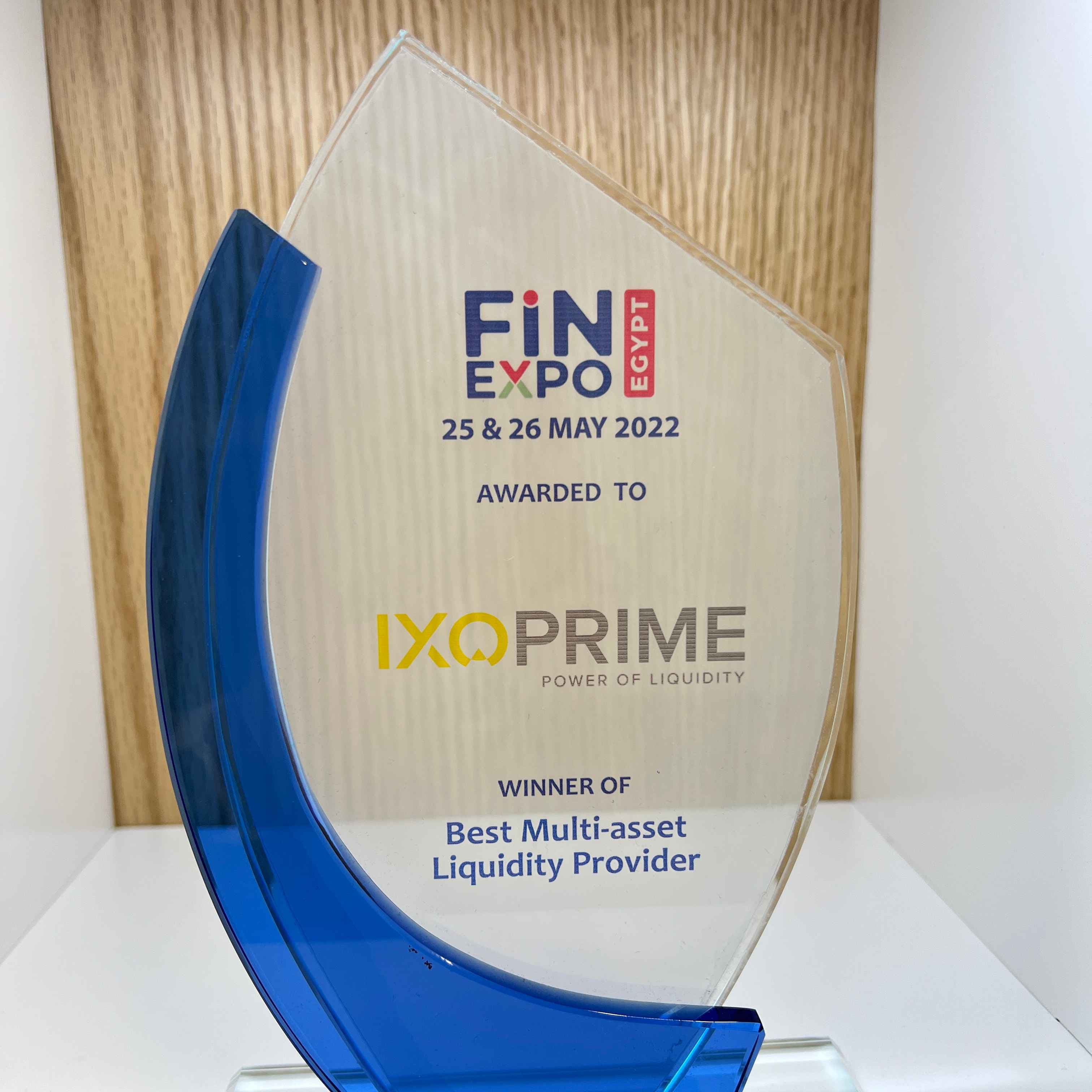 IXO Prime award: Best Multi-asset Liquidity Provider