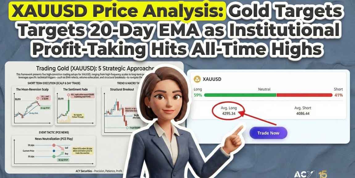 XAUUSD Price Analysis: Gold Targets 20-Day EMA as Institutional Profit-Taking Hits All-Time Highs XAUUSD Price Analysis: Gold Targets 20-Day EMA as Institutional Profit-Taking Hits All-Time Highs