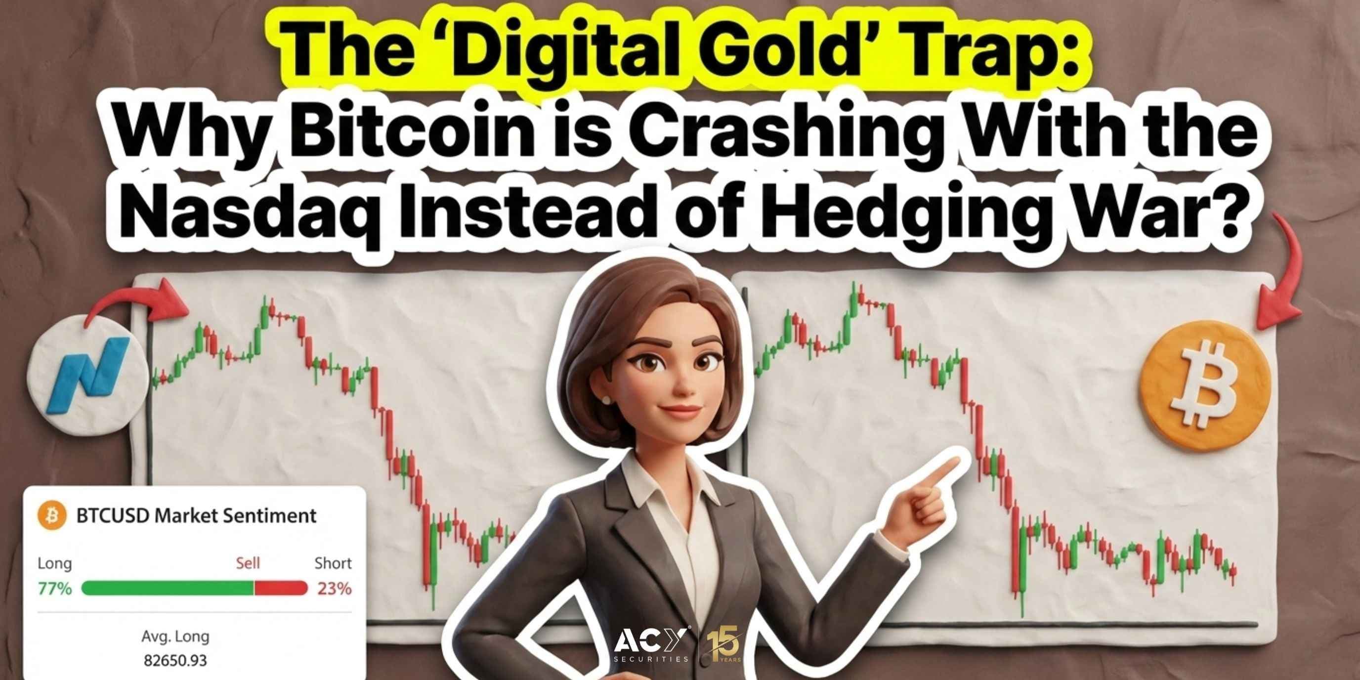 The 'Digital Gold' Trap: Why Bitcoin is Crashing With the Nasdaq Instead of Hedging War? The 'Digital Gold' Trap: Why Bitcoin is Crashing With the Nasdaq Instead of Hedging War?